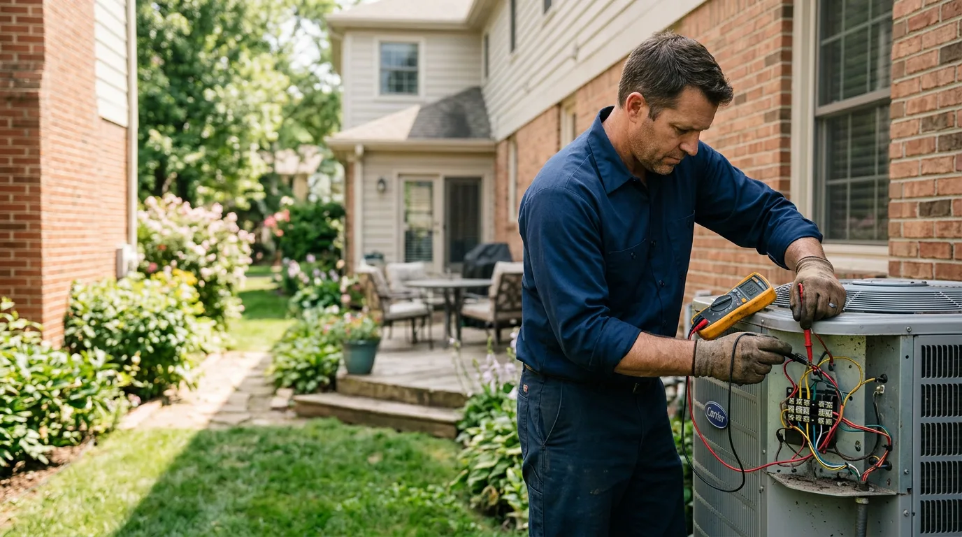 HVAC technician working near Henefer, UT